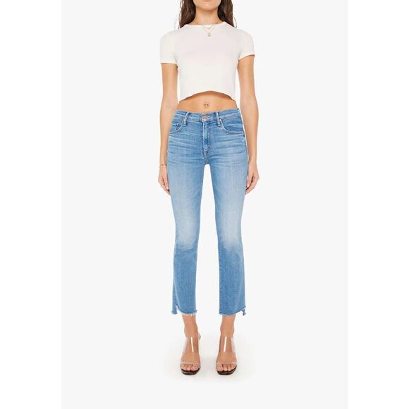 MOTHER Denim - Mother The Insider Crop Step Fray Jeans size 23